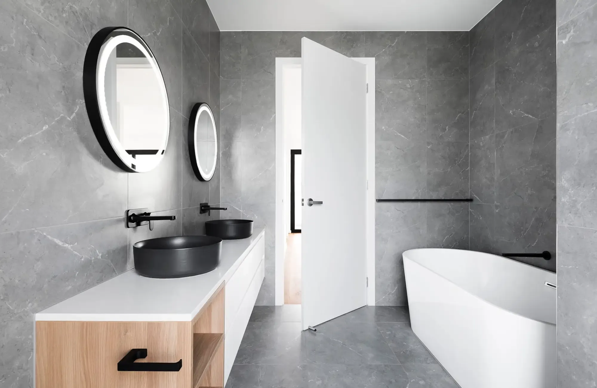 Sleek Bathroom Design | McDowell Building &amp; Construction