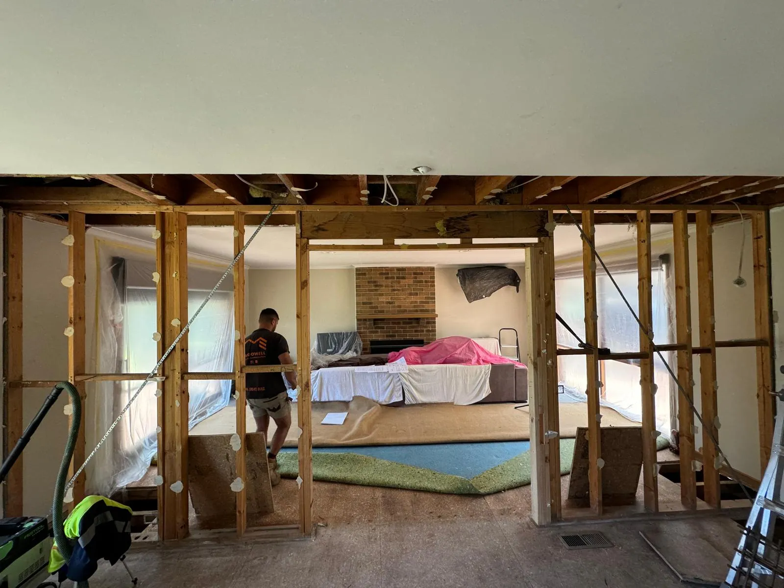 Structure opened up during a renovation, Eltham