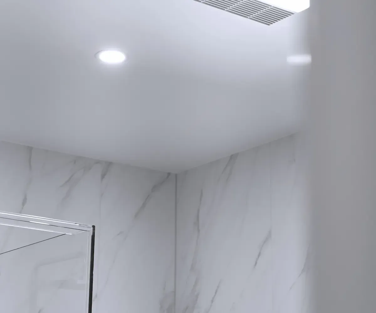 Tiling in a newly renovated bathroom in Melbourne
